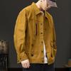 Модная американская тяжелая ретро-куртка из чистого хлопка, мужская свободная куртка большого размера для походов в горах
