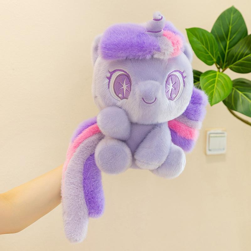 Новый набор плюшевых игрушек Kawaii My Little Pony Милые персонажи пони Мягкая набивная кукла-животное Для детей Поклонников Подарок на день рождения Домашний декор