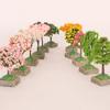 1 шт., аксессуары для домашнего сада, мини-модель дерева, кукольный домик, украшения для сада фей, миниатюры, микроландшафт, фигурка из смолы