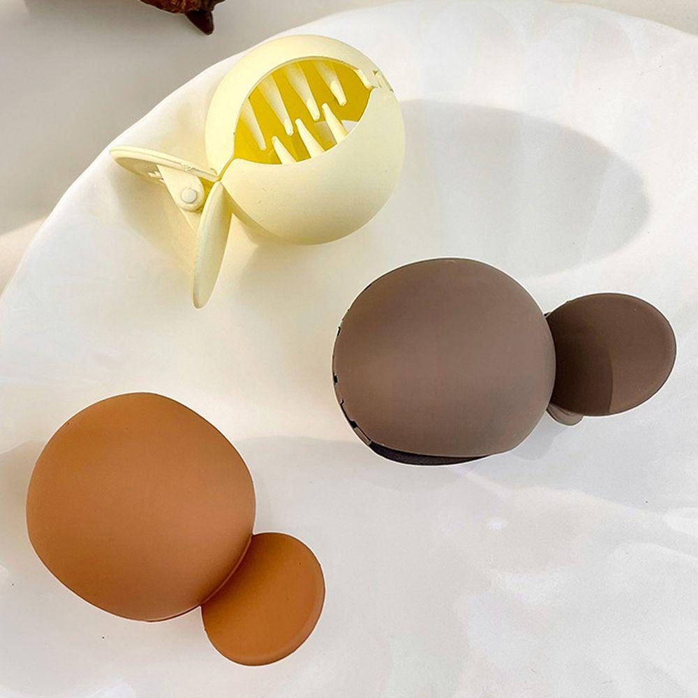 Solid Color Korean Style Hair Clip Girls Hairpin Small Hair Claw Ponytail Holder Fixed Artifact