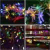 Solar Dragonfly String Light 50LED Garden Stake Lights Waterproof Outdoor Twinkle Fairy Lights for Trees Patio Fence Christmas Decor