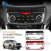 Настоящая мягкая карбоновая наклейка для Subaru Forester 2019 2020 2025 2025 2025 2025 Автомобиль RHD LHD Рамка отделки центральной панели кондиционера