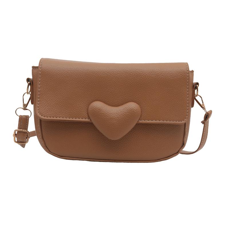 В этом году популярная маленькая сумка женская летняя 2024 новая текстурная нишевая сумка на одно плечо подмышкой кроссбоди персиковое сердце маленькая квадратная сумка