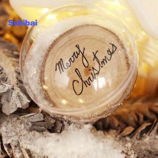 5 шт., прозрачный рождественский шар, украшение с подвесным отверстием, многофункциональная прозрачная коробка для конфет, небьющийся пластиковый шар