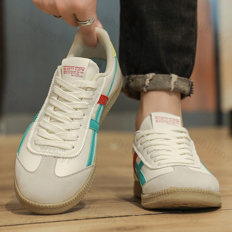 Fashion Men Sneakers PU Leather Fashion Casual Running Shoe Lace-up Men Tennis Skateboard Shoes Luxury Designer Zapatillas De Hombre