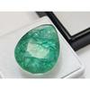 Fabulous Natural Emerald Colombian Green 17-18 Ct Pear Cut Certified Gemstone