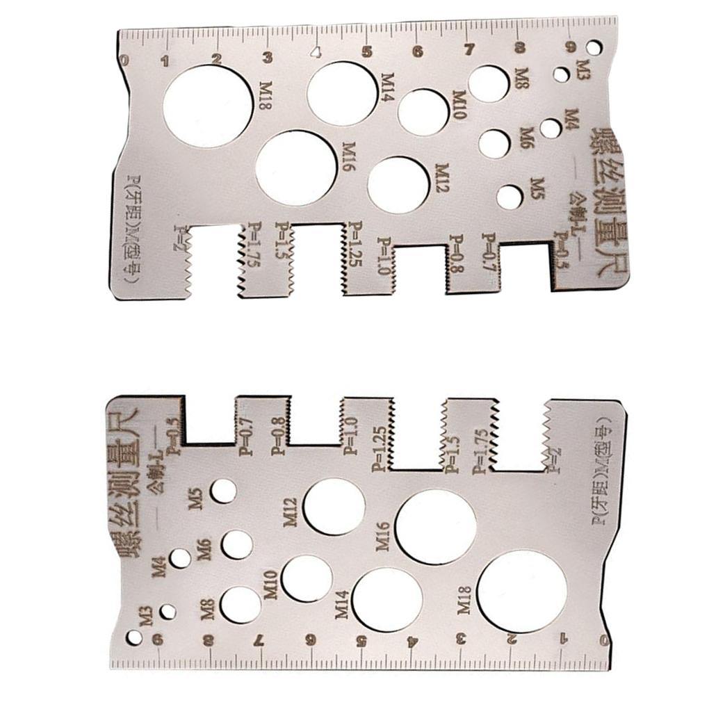 Pitch Measuring Tool Screw Thread Gauge Compact Lightweight Design