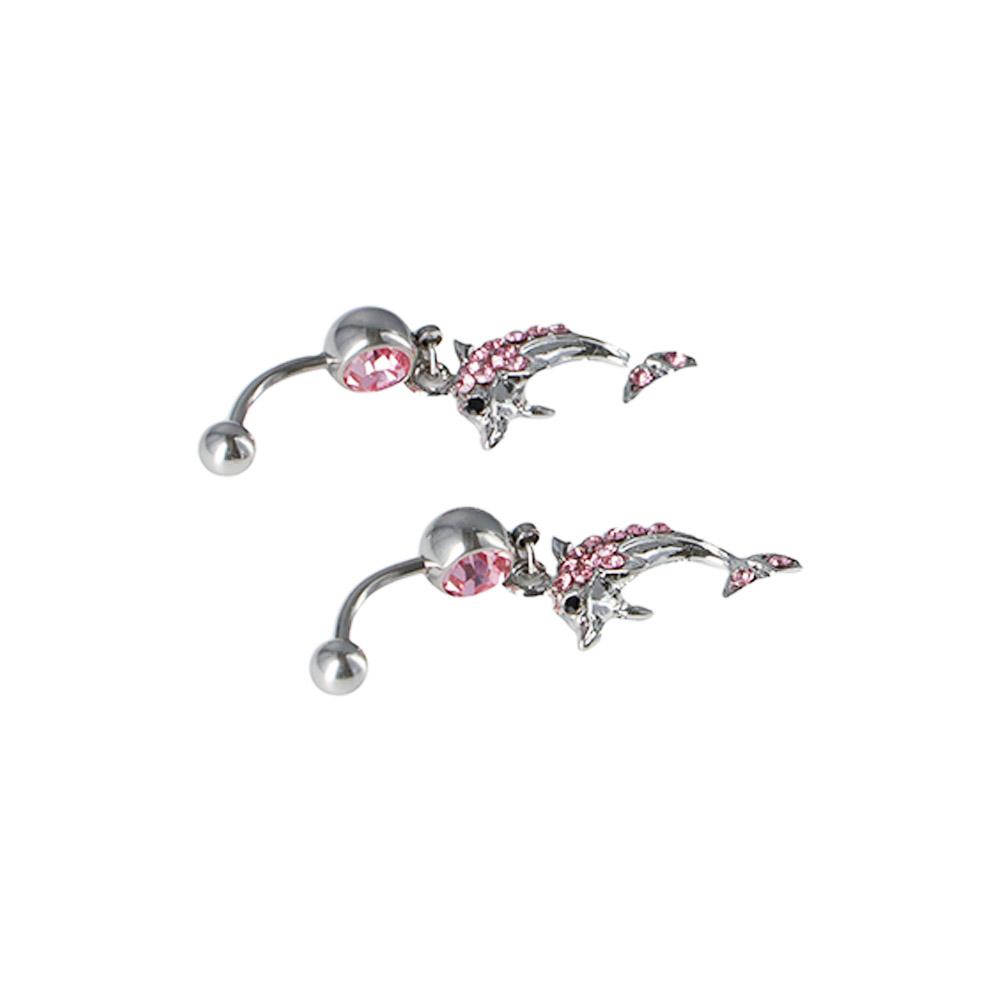 Tassel Dolphin Belly Button Ring Zinc Zinc Alloy  Personalities   Bar