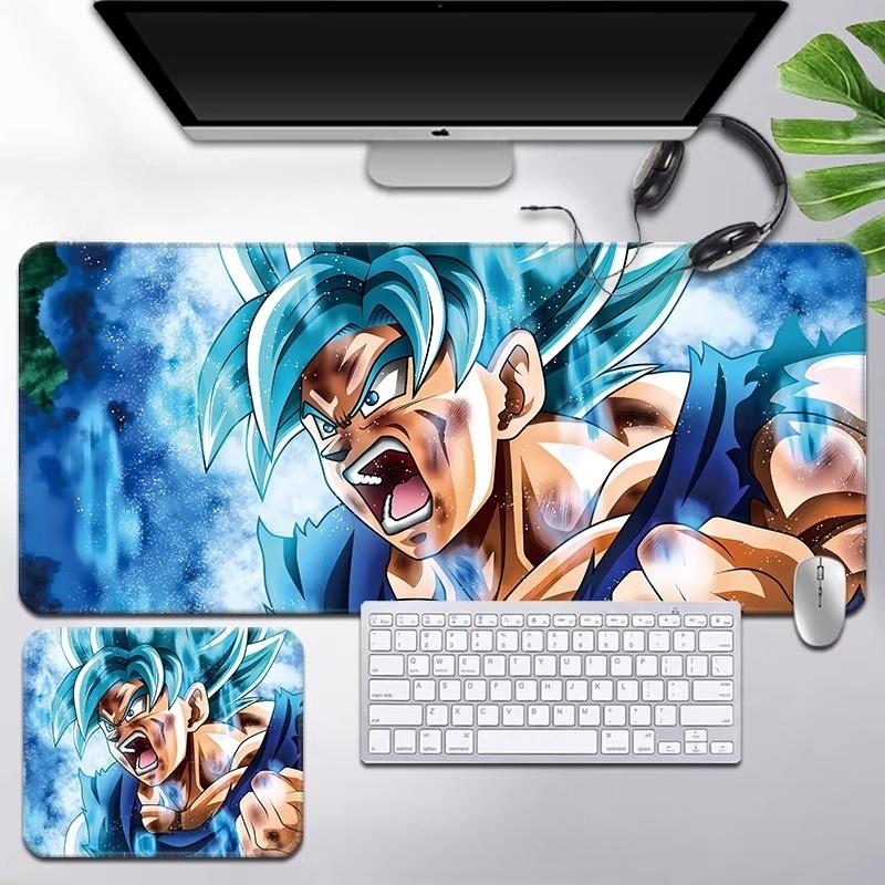 Коврик для мыши Dragon Ball с принтом Сон Гоку, Аниме из детства, Большой размер, Игровой коврик для клавиатуры, Коврик для офисного стола, Анимация Супер Сайяна, Коврик для студенческого стола