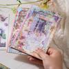 20 листов ПЭТ высеченные наклейки Книжка Девочка Цветок Декоративные Ручная работа Материал для скрапбукинга Дневник Альбом Товары для творчества