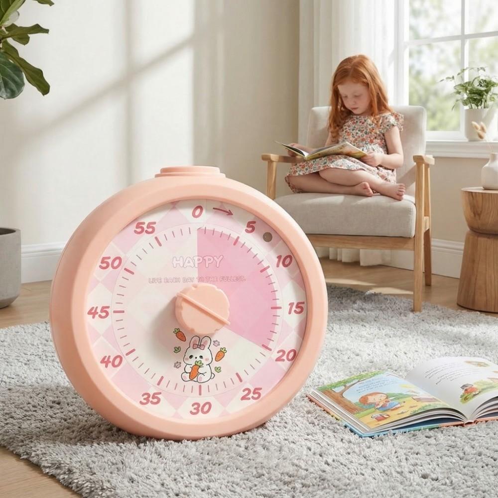 Silent Operation Visual Timer Portable Kitchen Timer Countdown Alarm Clock Study Tool