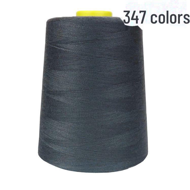 402 High-Speed Polyester Sewing Thread, 8000 Yards, Black & White for Industrial Sewing Machines