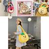 Pineapple Pup And Strawberry Bear Plush Cartoon Shoulder Bag Large Capacity Tote For Everyday Use