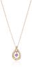 [4℃] K10 Pink Gold Necklace [February Birthstone] 11181-612-3106-00-00 Women's