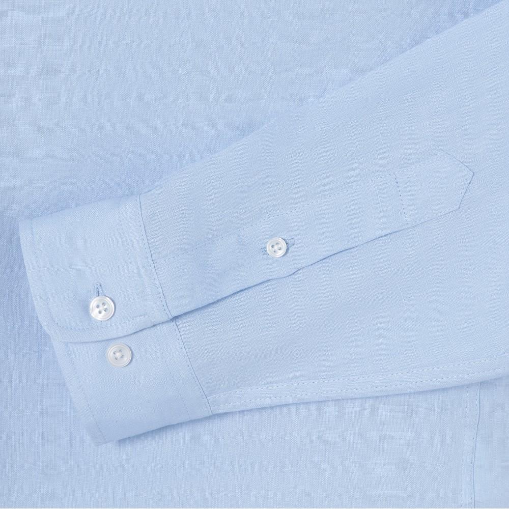 [lacoste] Men's Solid Linen Shirt CH769E-56GHBP