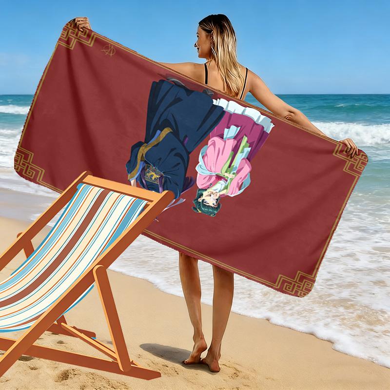 The Apothecary Diaries 2D Flat Print Beach Towel, Large Soft Quick Dry Towel for Beach Camping Swimming.NSTJ0928377