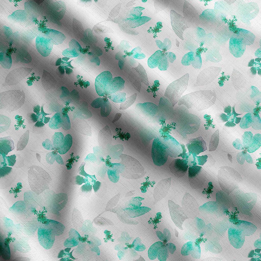 Soimoi Watercolor Floral Print,  Cotton Cambric, Quilting Fabric Sold by The Yard 42 Inch Wide, Medium Weight Cotton Fabric,