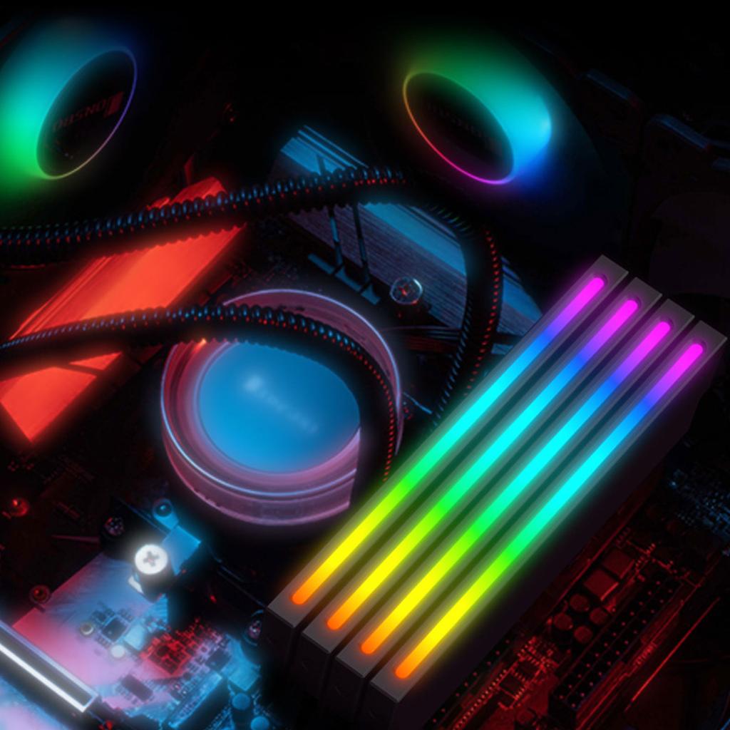 ARGB Memory Heatsink Cooler ARGB RAM Heatsink Heat Spreader for Enhanced Performances and Aesthetic Computer Upgrades