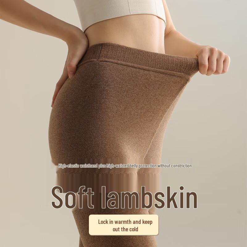 Женские очень толстые термобрюки на флисовой подкладке GUJIN