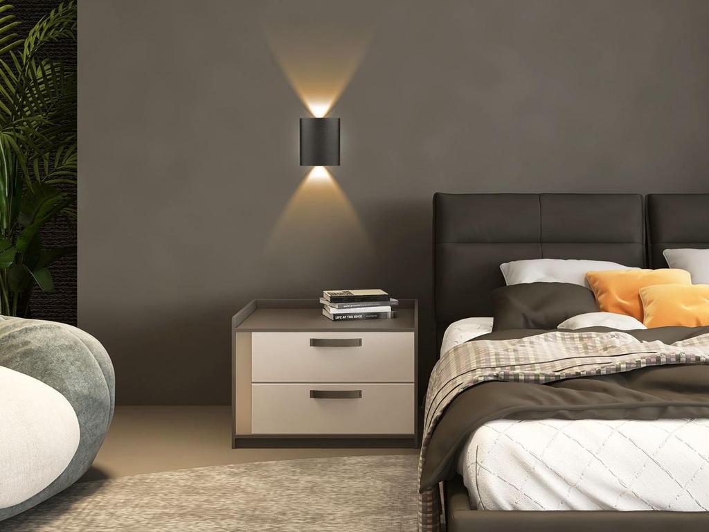 Современный светодиодный настенный светильник с пластиковым корпусом, не водонепроницаемые настенные светильники для внутреннего освещения спальни, гостиной