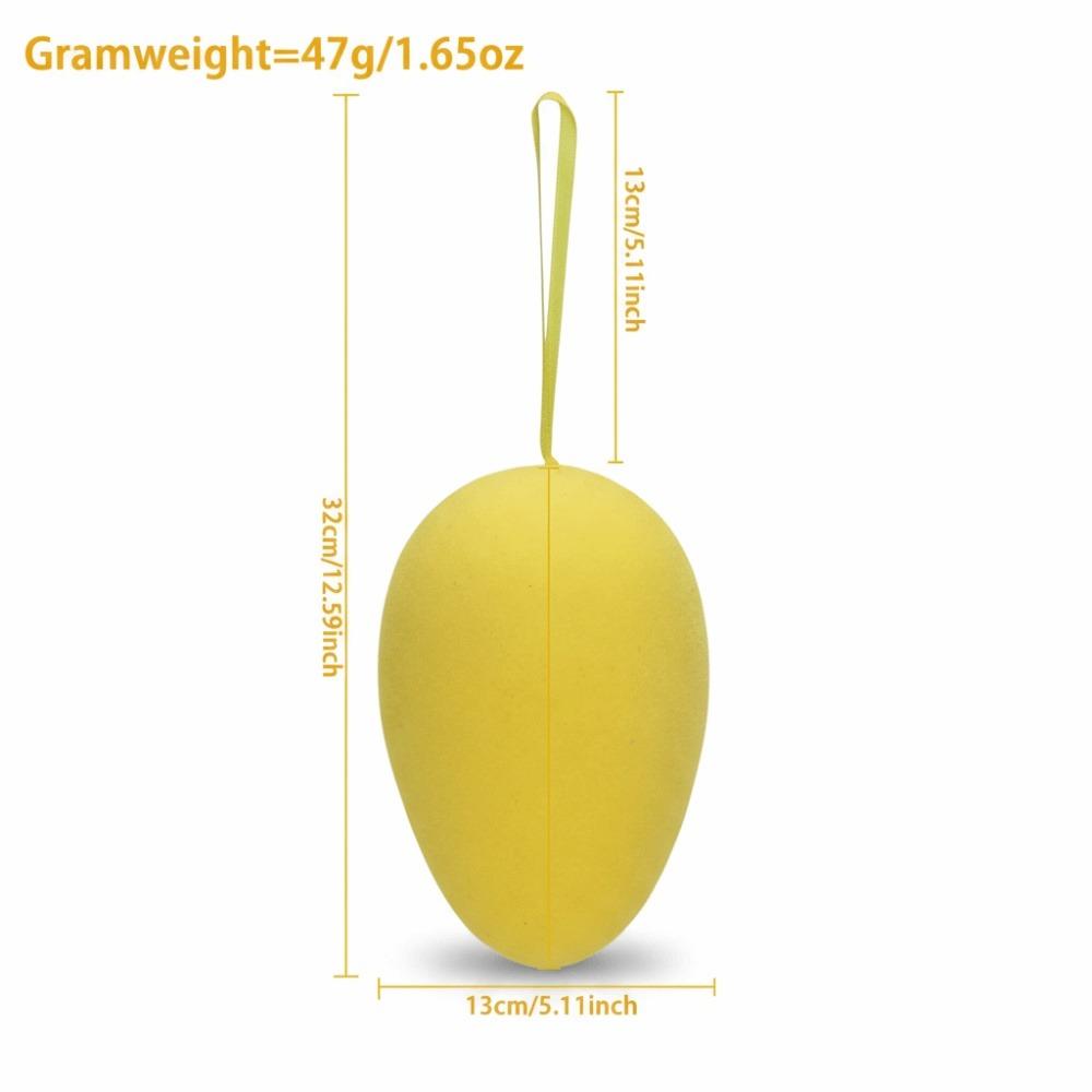 Flocking Design Easter Egg Ornament Colorful Flocking Handmade Craft  Craft Display