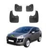 4PCS Car Mud Flaps Splash Guards Mudguards Car Mud Flaps Compatible with Peugeot 3008 2008 2009 2010 2011 2012 2013