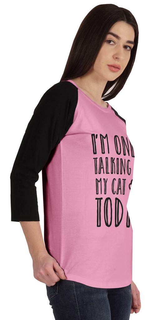 Inkmeso Я сегодня разговариваю только со своим котом. Милые футболки для любителей кошек.