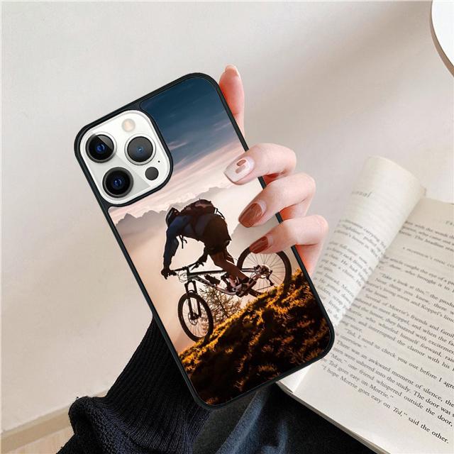 Спортивный Горный Велосипед Велоспорт Арт Чехол Для iPhone 17 Air 15 16 14 13 12 Pro Max 11 Pro Max Plus Чехол Для Телефона Coque