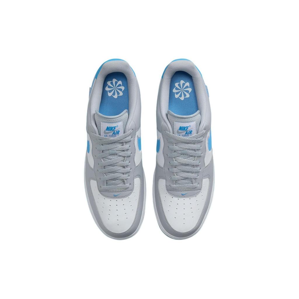 Nike Air Force 1 07 Next Nature Wolf Grey University Blue Мужские кроссовки Белые HM0721-001