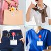 Lanyard Flower Chest Card ID Card Clips Nurse Badge Holder Name Card Holder Retractable Badge Reel