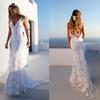 Women Formal Dresses Fashion Lace Backless Deep V Neck Sleeveless Long Dress