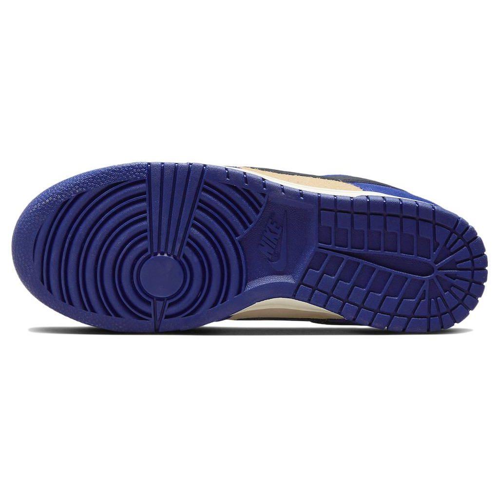 Nike Dunk Low LX Синие замшевые женские кроссовки Deep-Royal-Blue Dark-Obsidian DV7411-400