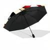 1pc Mushroom Bear Adventure Auto Open/close, 8-Rib Iron Frame, Compact Folding Cute Umbrella All-Season Portable Umbrella for Travel 001