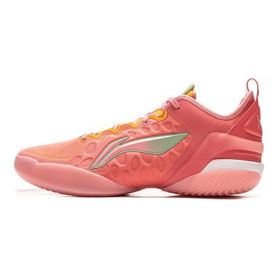 Баскетбольные кроссовки Li Ning Yushuai 19V2 Мужские Низкие Розово-оранжевые ABAV049-1