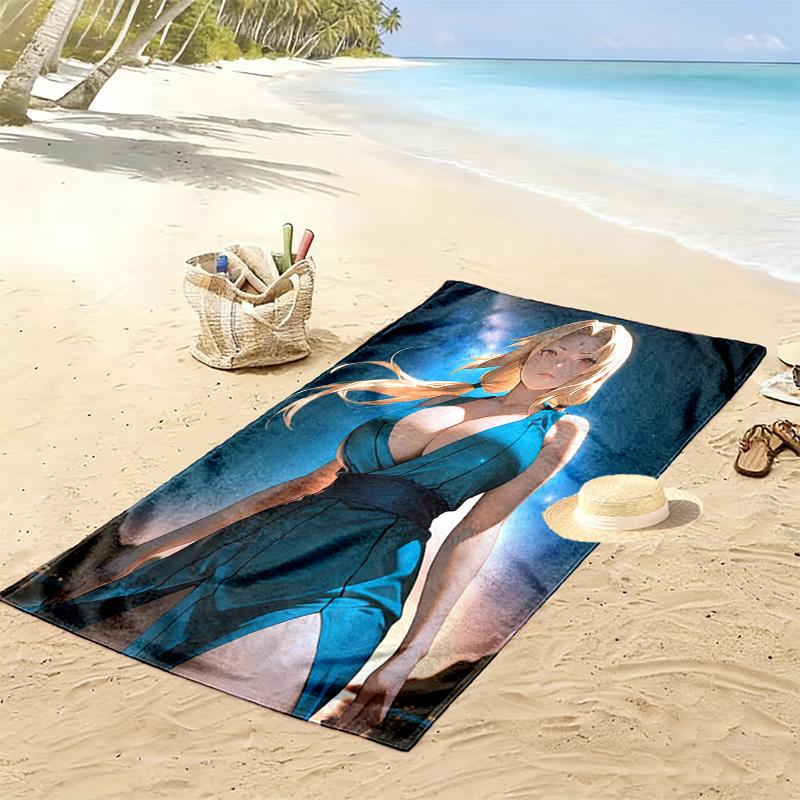1pc naruto Beach Towel, Multi-functional Beach Towel for Outdoor Activities Beach Swimming and Travel