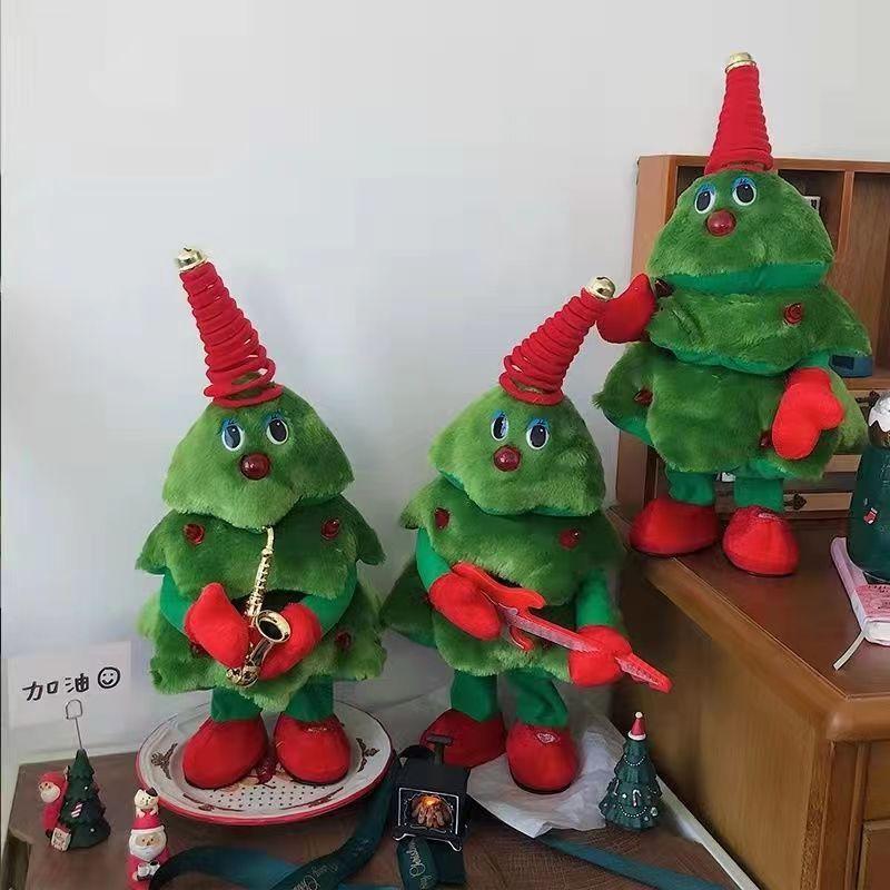 НОВАЯ Рождественская елка Музыка Танцы Поющие Рождественские елки Куклы Санта-Клаус Игрушки для украшения дома Подарки на Новый год