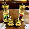 Набор из 2 латунных морских корабельных фонарей, малая лампа, корабельные огни, 15,24 см, морской декор для дома, офиса, комнаты, подарок на Рождество