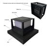 Waterproof Solar Column Light Square Fence Post Light Deck Cap Fence Gate Pillar Lamp  Fence Gate