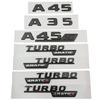 ABS Chrome For A 35 45 AMG W177 W176 A35 A45 A45S TURBO 4MATIC Car Trunk Letters Emblem Badge Logo Stickers Accessories