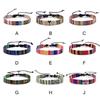 Multicolor Fabric Art Bracelet Ethnic Style Braid Bracelets Fashion Weave Bracelets  Unisex