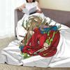 Ramen God Blankets Portable Flannel Sofa Throw Blanket for Home Bedroom Office Throws Bedspread Quilt