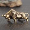 Pure Copper Energy Bullfighting Statue Animal Ornament Tabletop Decor 46*13*21cm MIT
