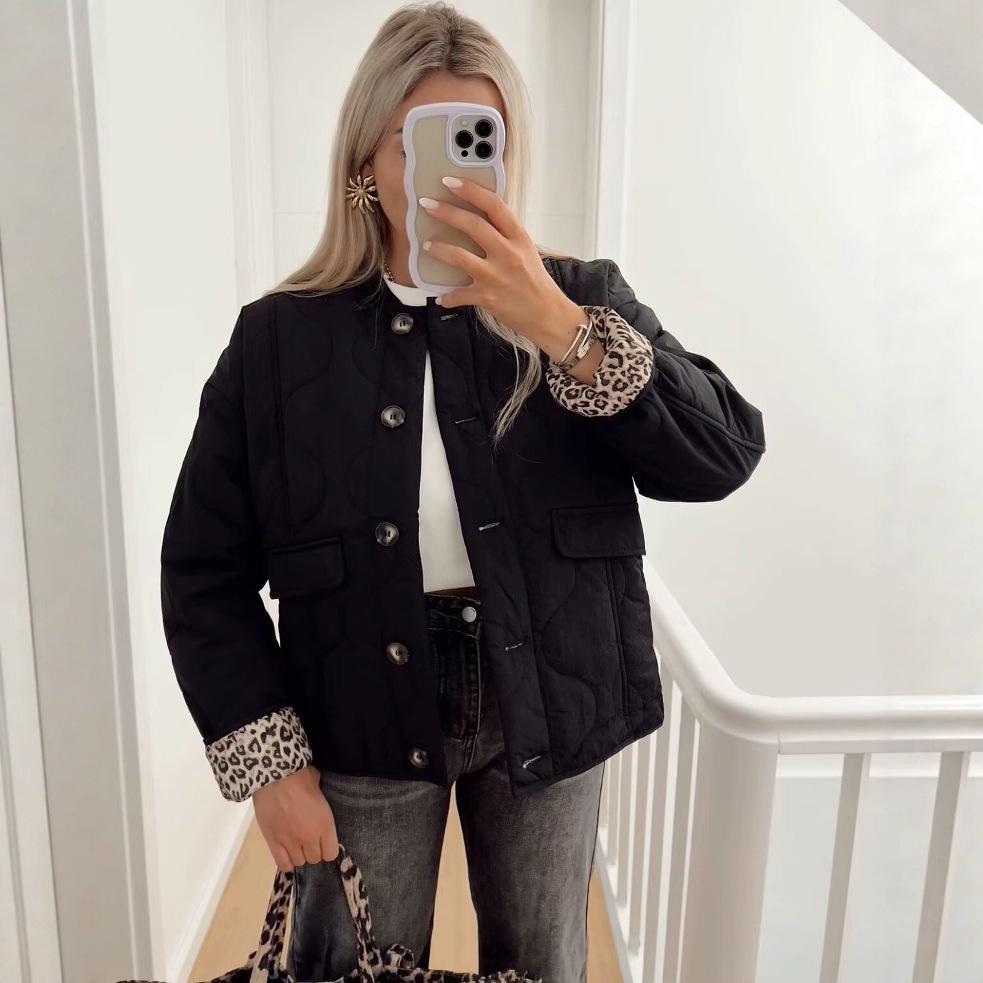 Европейская и американская женская стеганая хлопковая куртка - Осенне-зимняя уличная мода