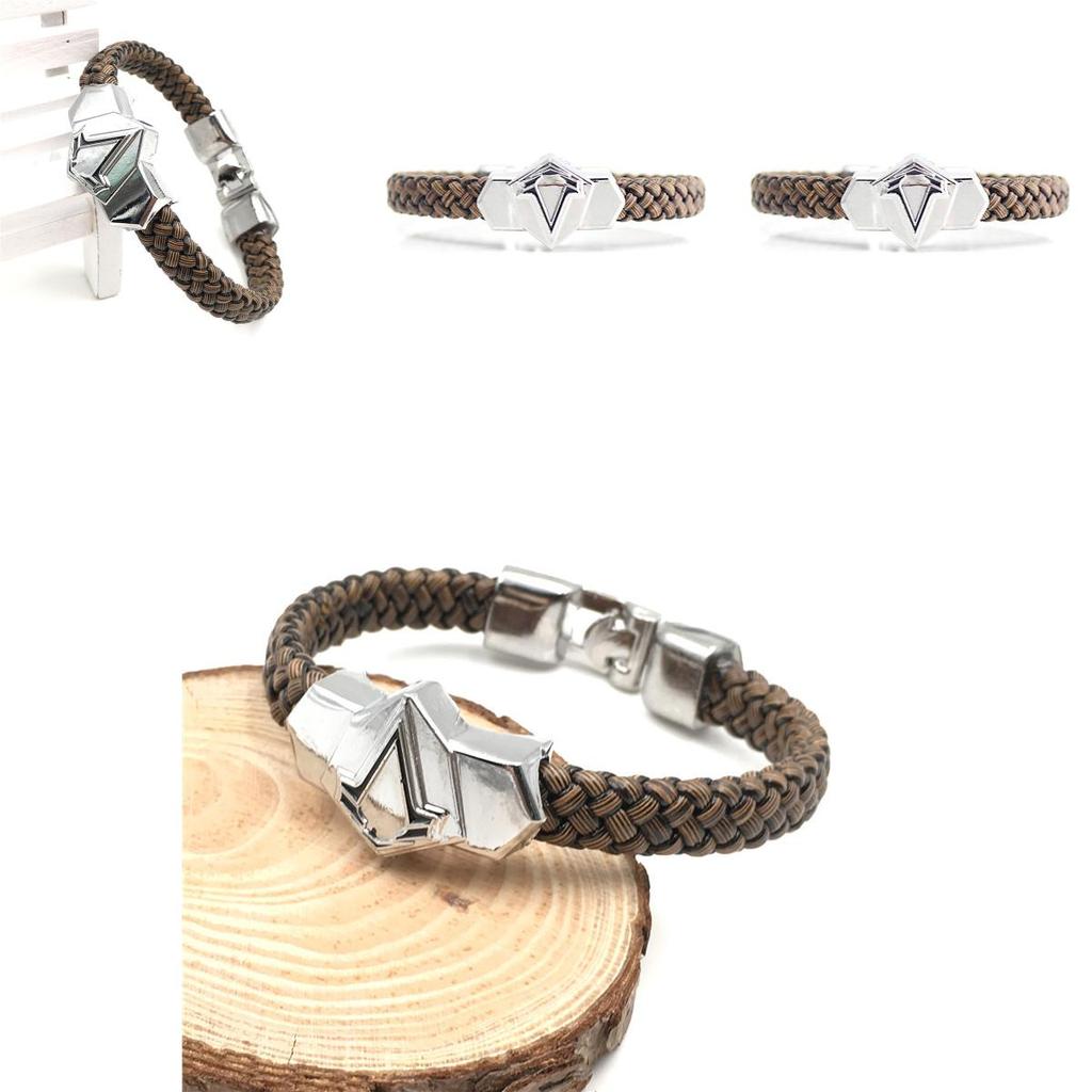 Наруто Аниме Ниндзя Унисекс Сплав Браслет Гальванизированный Дизайн Листа Коллекционный для фанатов Сувенир для путешествий Корпоративный подарок