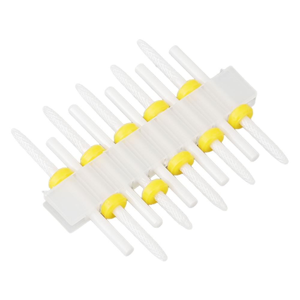 10PCS Gentle Grinding Ceramic Nail Drill Bit Ceramic Nail Drill Bit Gel Polish Removal Bit Nail Art