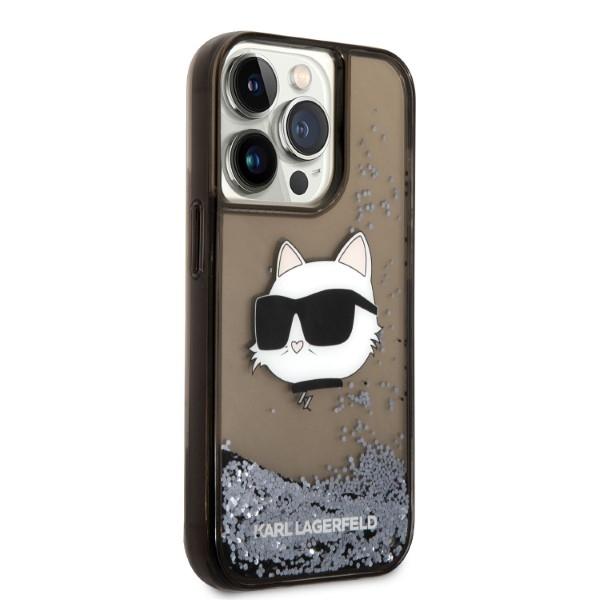 Etui do iPhone 14 Pro Max Karl Lagerfeld Glitter Choupette Czarny