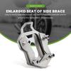 Silver Motorcycle Kickstand Pad Side Stand Base Enlarger Accessory