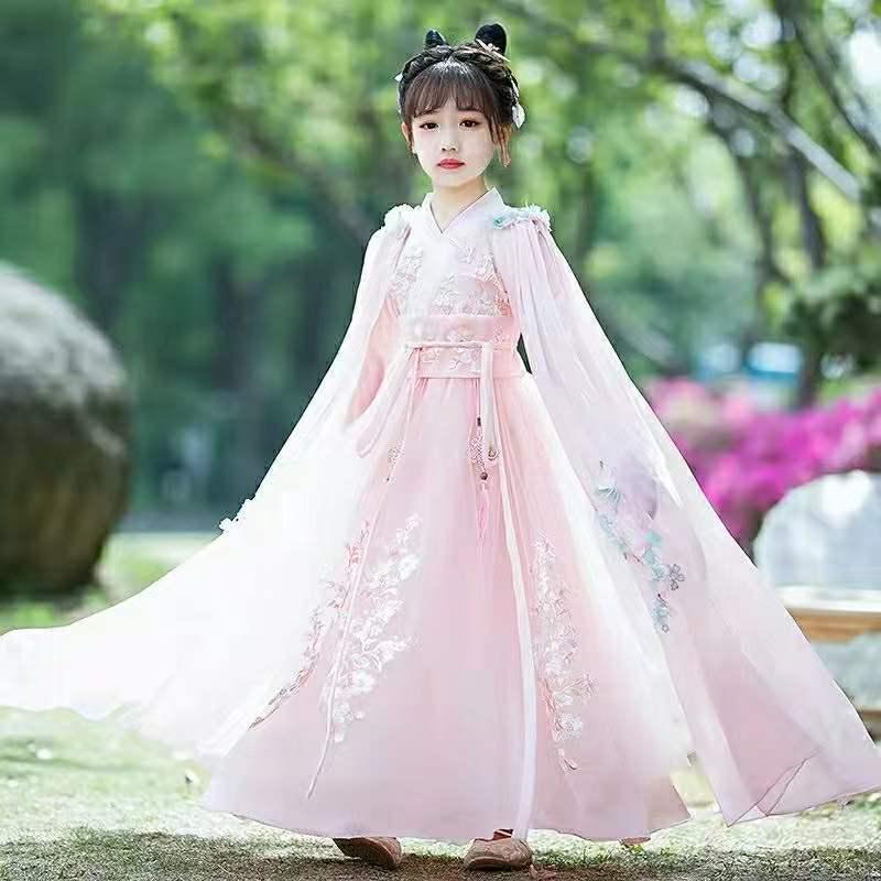 Hanfu Ruqun Весна/Осень 2025: Супер-фееричный древний стиль Тан-костюм для девочек