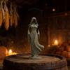 Настольная готическая фигурка Жнеца с косой, жуткая женская скульптура в капюшоне для декора Хэллоуина, домашнего стола, полки