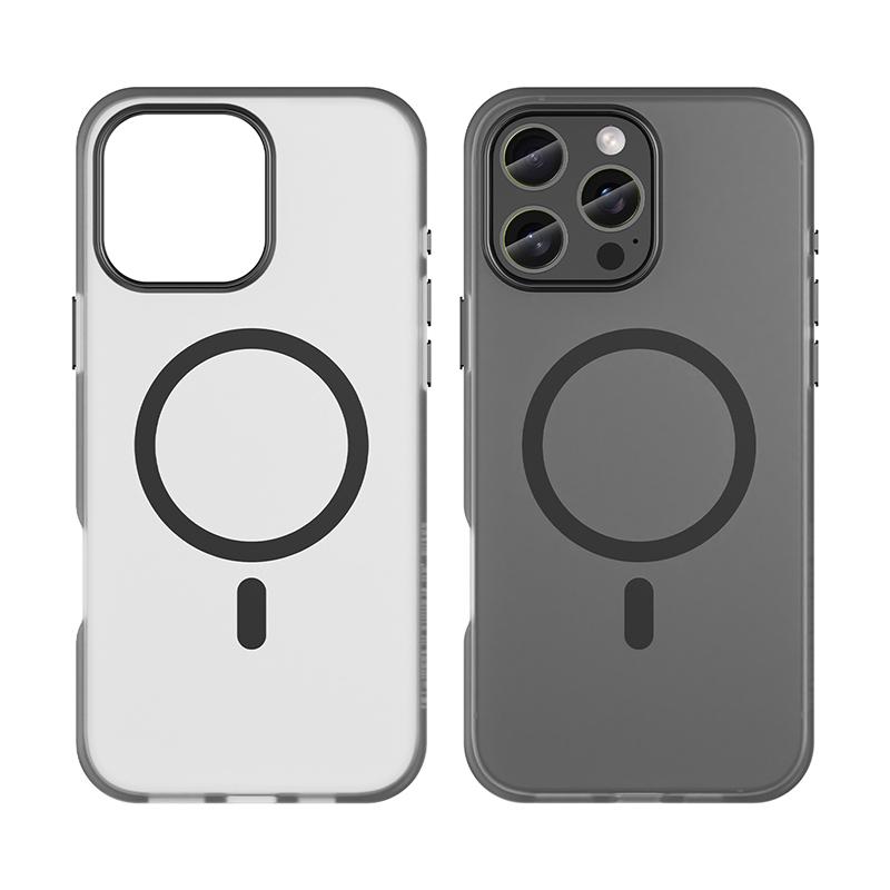 KEYSION Прозрачный матовый чехол для MagSafe для iPhone 13 Pro Max Силиконовый+ПК противоударный чехол для задней панели телефона для iPhone 12 11 Pro Max